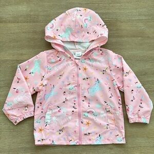 Toddler Girl Rainbows Unicorns Floral Fall Windbreaker Jacket 2-3 years 2T 3T